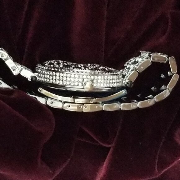 18K GOld CZ Diamond Leopard BLING Watch main image 12